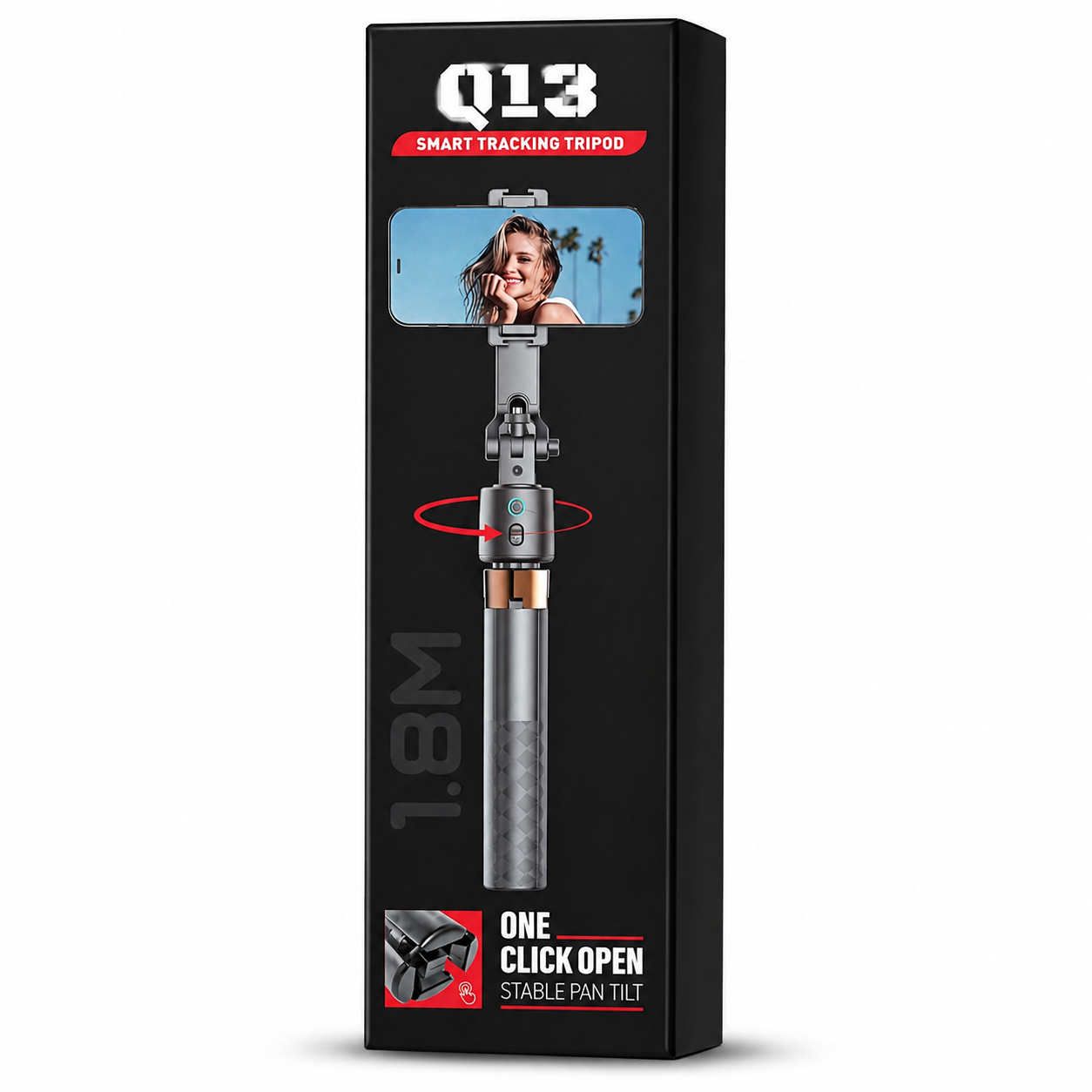 Q13 Smart Phone Facetracking Tripod Gimbal For Vlogging