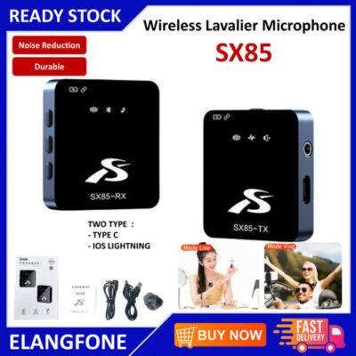 SX85 Wireless Lavalier Microphone for PC DSLR Camera