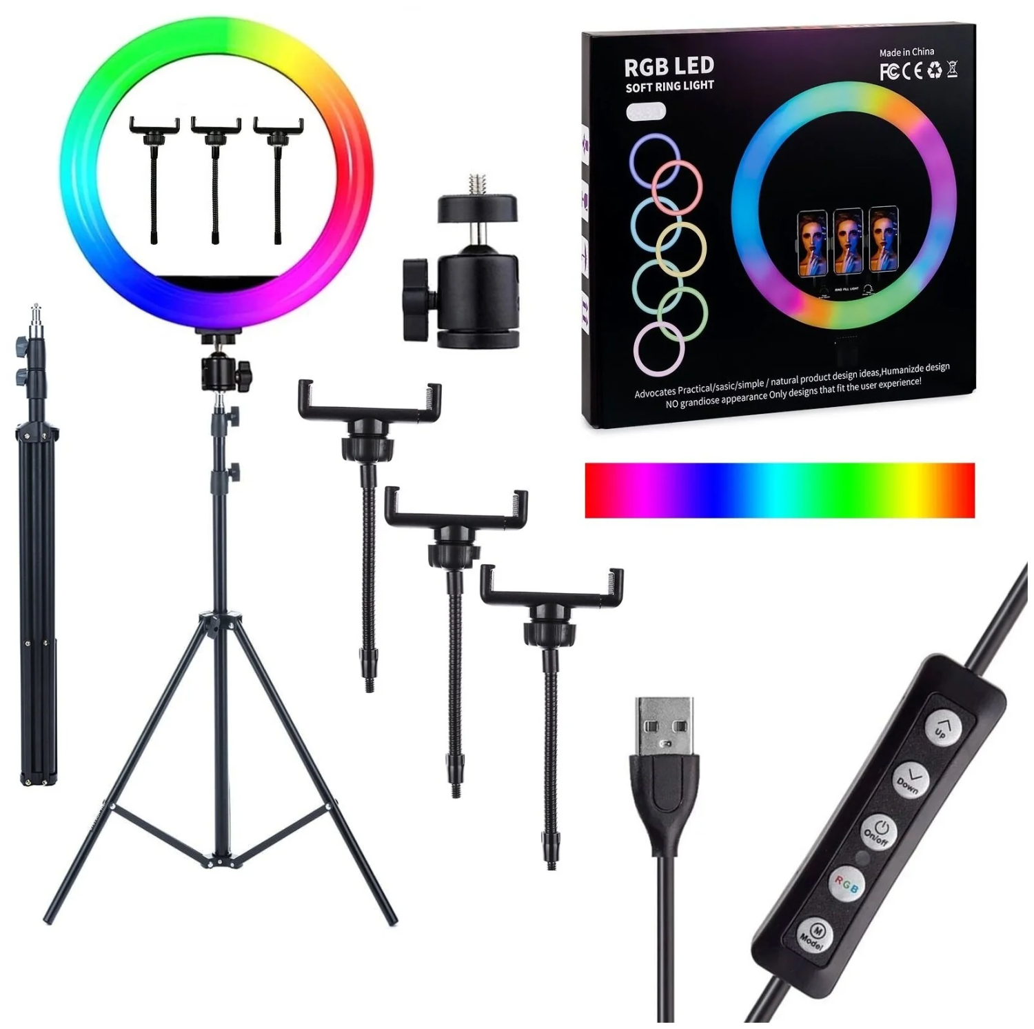 14 inch MJ36 RGB soft ring light