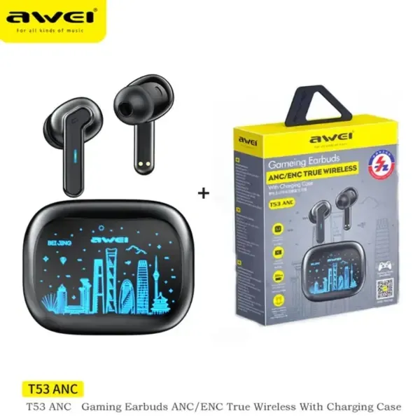 AWEI T53ANC Noise Cancelling Bluetooth Headphones - Premium Sound