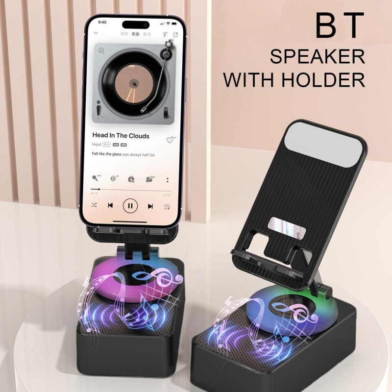 3-in-1 Bluetooth Speaker Phone Stand with Power Bank