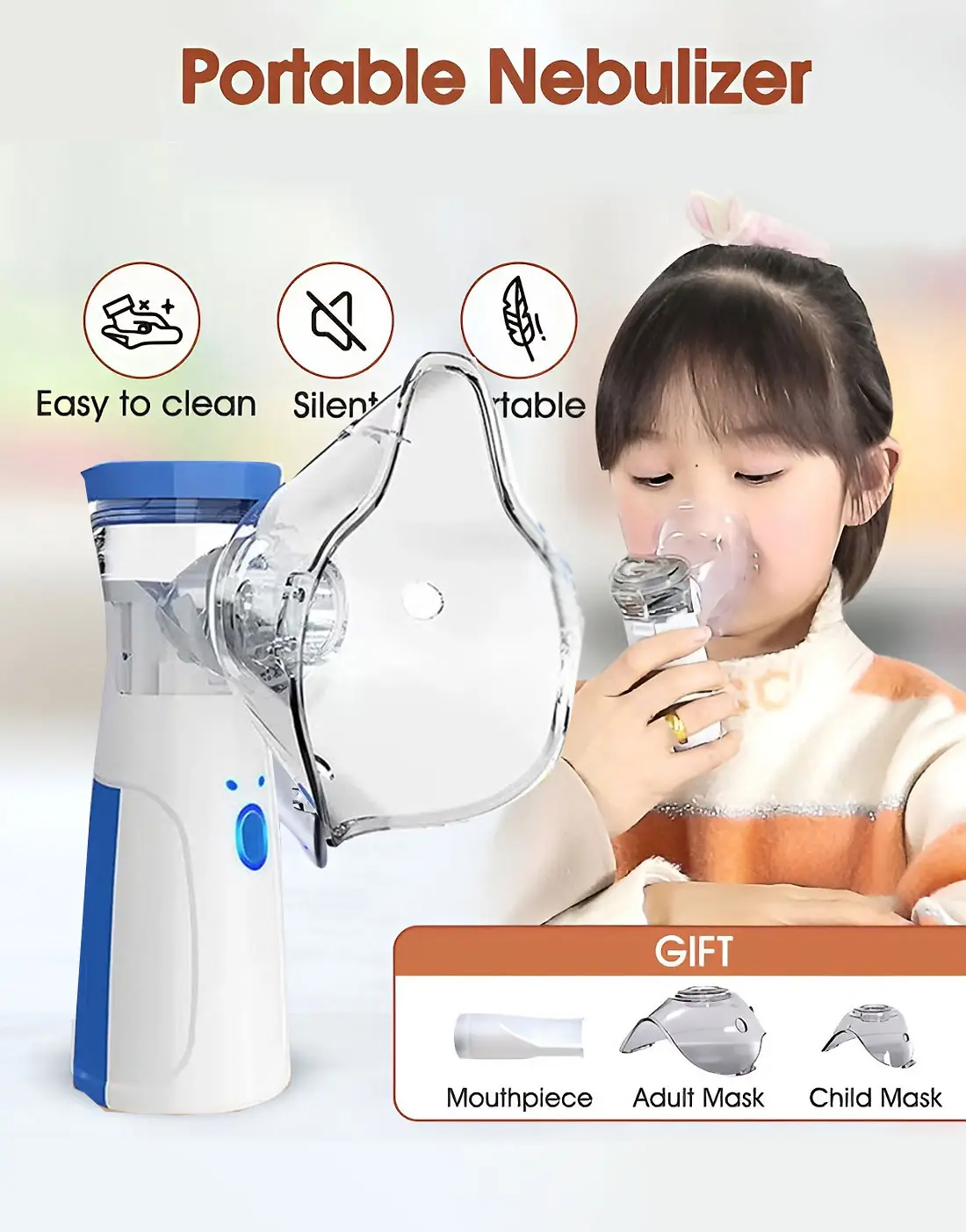 Portable Mini Handheld Mesh Nebulizer Machine